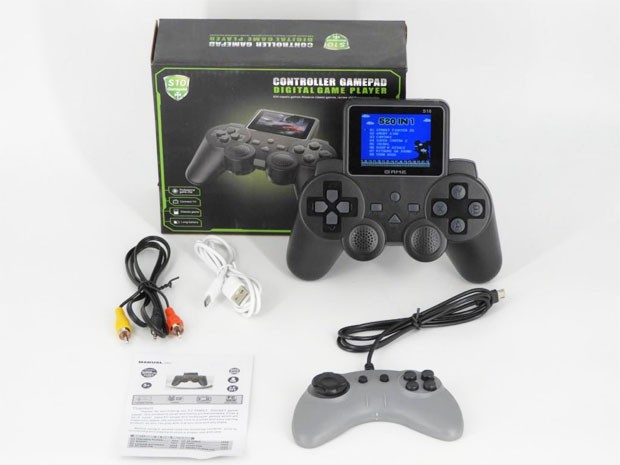 &+ CONSOLA PORTATIL MANDO + CONTROL 2 JUGADORES Y PANTALLA S10+